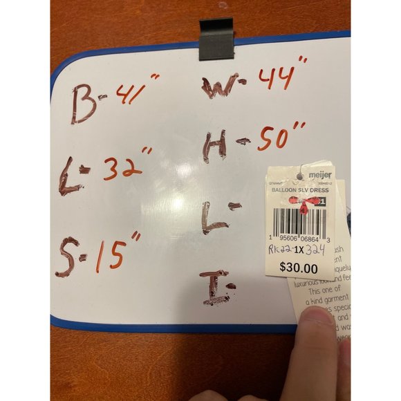 Women's Balloon Sleeve Dress - Ultra Flirt Gray 1X - Picture 6 of 7